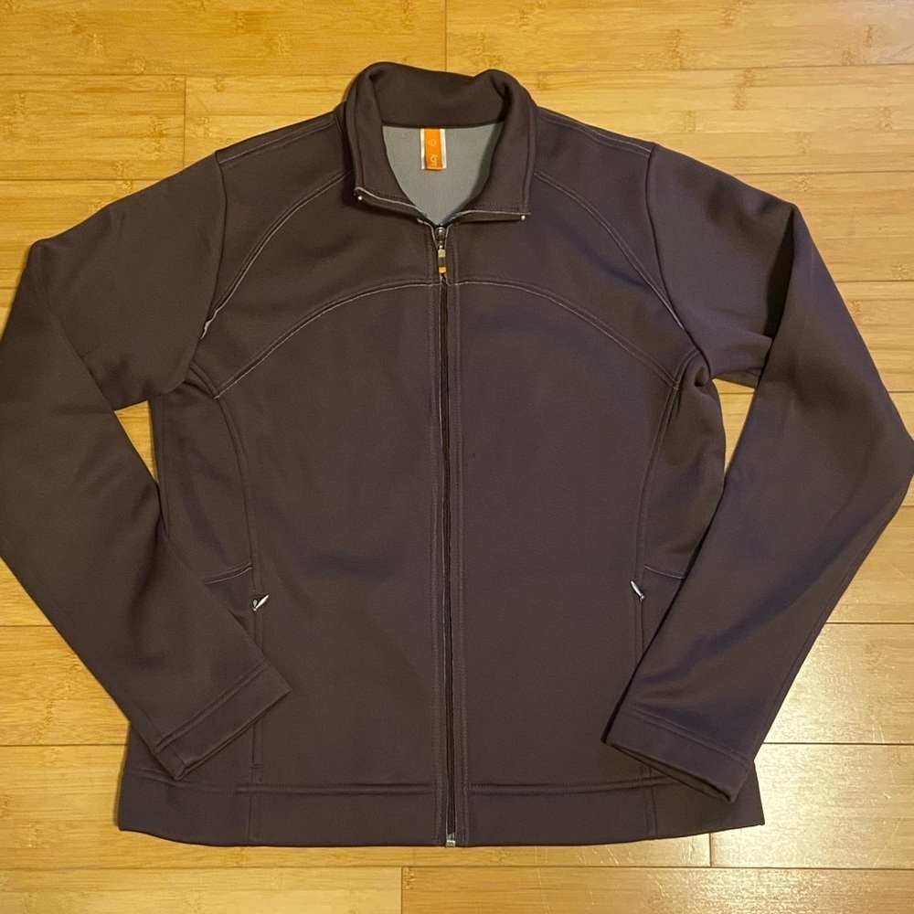 Lucy Full Zip Softshell Athletic Yoga Jacket Fleece Lined Woman’s Size L